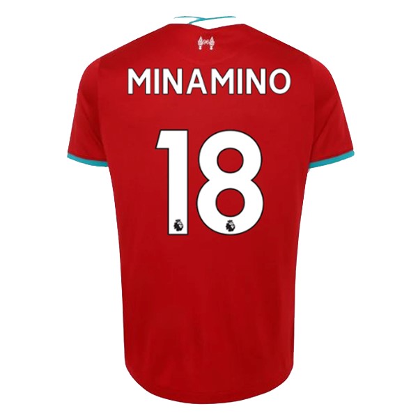 Maillot Football Liverpool NO.18 Minamino Domicile 2020-21 Rouge